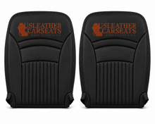 Load image into Gallery viewer, 1997-2004 Chevy Corvette SPORT DRIVER Bottom Perforated Leather Seat Cover Black