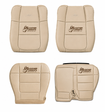 Load image into Gallery viewer, 2002 Ford F150 Lariat Front Top &amp;  Bottom Replacement Leather Seat Covers TAN