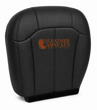Load image into Gallery viewer, 2001 2002 Chevy Silverado 3500 Driver Side Bottom. Leather Seat Cover DARK GRAY-