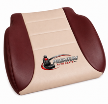 Load image into Gallery viewer, 2000 Peterbilt 389, 379 dump semi truck Full front Driver leather seat cover Blk