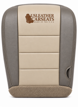 Load image into Gallery viewer, 2002-2004 Ford Excursion Eddie Bauer Driver Bottom Vinyl Seat Cover 2 Tone Tan