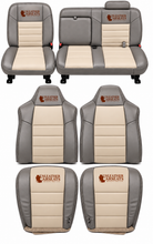 Load image into Gallery viewer, 02 2003 Ford Excursion Eddie Bauer Driver Lean Back Leather seat cover 2Tone Tan