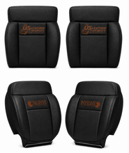 Load image into Gallery viewer, 2004-2008 Ford F150 Front Top &amp; bottom Replacement Leather Seat Cover Black