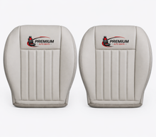 Load image into Gallery viewer, 05-07 Fits Jeep Liberty Driver &amp; passenger Bottom Leather Seat Cover Light Gray Stone