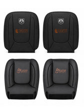 Load image into Gallery viewer, 2004 2005 Fits Dodge Ram Front Top &amp; Bottom Replacement Leather Seat Cover Dark Gray