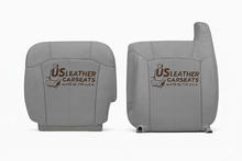 Load image into Gallery viewer, 2002 Cadillac Escalade Driver Side  Front Top &amp; Bottom Perf Leather Seat Cover Gray