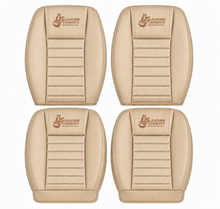 Load image into Gallery viewer, 2005 to 2009 Fits Ford Mustang GT Front Top &amp; Bottom Replacement Leather Seat Cover Tan