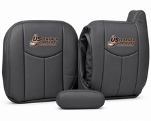 Load image into Gallery viewer, 03-07 Chevy Silverado LT HD -Driver Side Complete Leather Seat Covers Dark Gray