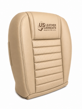 Load image into Gallery viewer, 2005 to 2009 Fits Ford Mustang GT Front Top &amp; Bottom Replacement Leather Seat Cover Tan