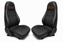 Load image into Gallery viewer, 1999-2002 Chevy camaro front Leather Seat Cover blk