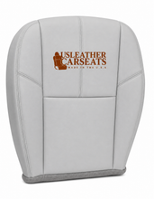 Load image into Gallery viewer, 2007-2013 2014 GMC Sierra Tahoe Driver Bottom Leather Seat Cover Light Titanium