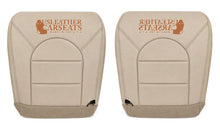 Load image into Gallery viewer, 2000 Ford F350 Lariat Driver Bottom Leather Replacement Seat cover Parchment Tan