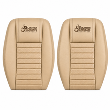 Load image into Gallery viewer, 2005 to 2009 Fits Ford Mustang GT Front Top &amp; Bottom Replacement Leather Seat Cover Tan
