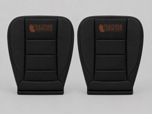 Load image into Gallery viewer, 2001 Ford F250 Lariat Driver Side Bottom Replacement Leather Seat Cover Black