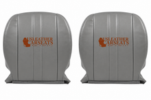 Load image into Gallery viewer, 2003 to 2018  Chevy Express Cargo Van 1500 2500 3500 Front Top &amp; Bottom Vinyl seat covers gray
