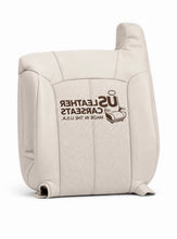 Load image into Gallery viewer, 02 Cadillac Escalade Passenger EXT Lean Back Perforated Leather Seat Cover Shale