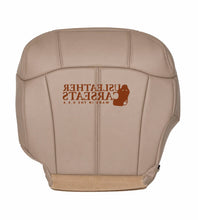 Load image into Gallery viewer, 1999 2000 2001 GMC Sierra Driver Side Bottom Leather Seat Cover Tan
