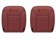 Load image into Gallery viewer, 95-99 Chevy Suburban Tahoe Leather Driver Side Bottom Seat Cover Red