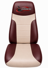 Load image into Gallery viewer, 2000 Peterbilt 389, 379 dump semi truck Full front Driver leather seat cover Blk
