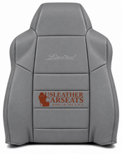 Load image into Gallery viewer, 2002 Ford Excursion Limited Driver Lean Back Replacement Leather Seat Cover Gray