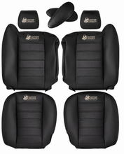 Load image into Gallery viewer, 2003-2007 Hummer H2 AWD Full front Leather Replacement Seat Cover Black
