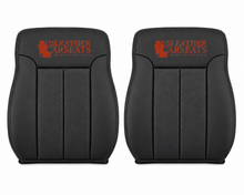Load image into Gallery viewer, 2009 2014 Ford F150 Lariat Crew Cab Full Front Perf Leather Seat Cover Black