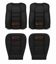 Load image into Gallery viewer, 2001 Ford F250 Lariat Driver Side Bottom Replacement Leather Seat Cover Black