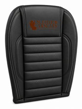 Load image into Gallery viewer, 2010 2014 Ford Mustang GT Front Top &amp;  Bottom Leather perforated Seat Cover Black