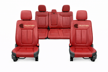 Load image into Gallery viewer, 2011 2014 Fits Ford F150 Limited full Front second row Tops &amp; Bottoms Vinyl Perforated Seat Cover Red/Black
