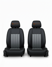 Load image into Gallery viewer, 08 2009 2010 For Dodge Dakota Driver Full Front leather Seat Cover 2 tone Gray