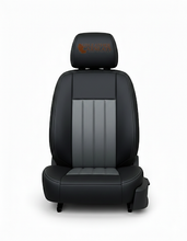 Load image into Gallery viewer, 08 2009 2010 For Dodge Dakota Driver Full Front leather Seat Cover 2 tone Gray