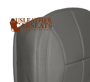 2003 2004 Fits Jeep Grand Cherokee Driver Bottom Synthetic Leather Seat Cover Gray