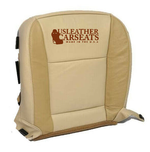 2006-2008 Ford Explorer Driver Bottom Synthetic Leather Seat Cover 2 Tone Tan