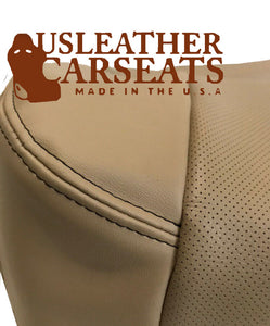 2011-2014 Ford F150 Passenger Bottom Replacement Perforated Vinyl Seat Cover Tan