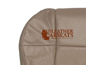 2001 Ford F150 Lariat Driver Side Bottom Replacement Leather Seat Cover TAN