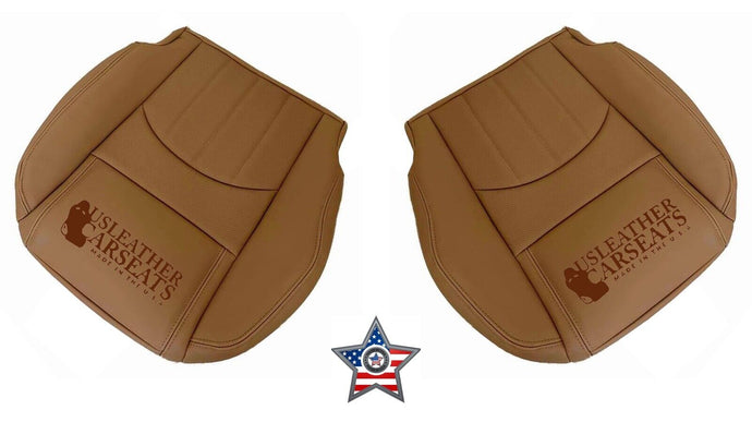2014-2016 For BUICK ENCLAVE Driver & Passenger Bottom Perf  Vinyl Seat Cover Tan