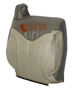 2002 GMC Sierra Denali Quadrasteer AWD Driver Lean Back Leather Seat Cover 2Tone