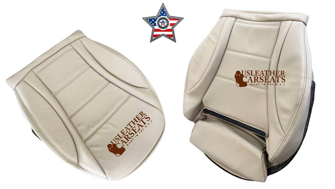 2015-2021 For Mercedes Benz C-Class left & right Bottom Leather Seat Cover Tan