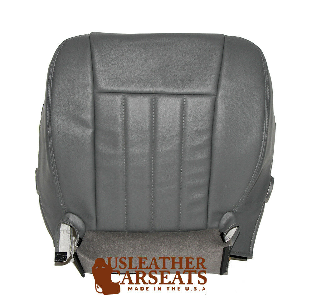 2008 Fits Dodge Dakota Driver Bottom Replacement Synthetic Leather Seat Cover Gray