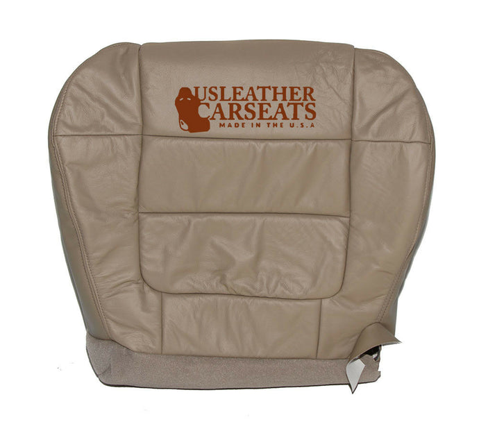 2003 Ford F150 Lariat Driver Side Bottom Leather Seat Cover TAN Pattern