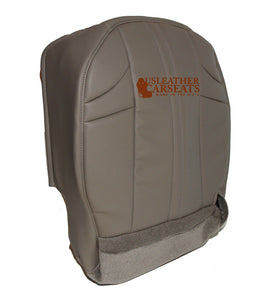 2005 Fits Jeep Grand Cherokee Driver Bottom Synthetic Leather Seat Cover Gray Pattern