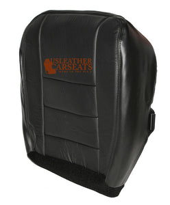 06 07 Ford F250 Lariat Sport Driver Bottom Front Leather Seat Cover Black