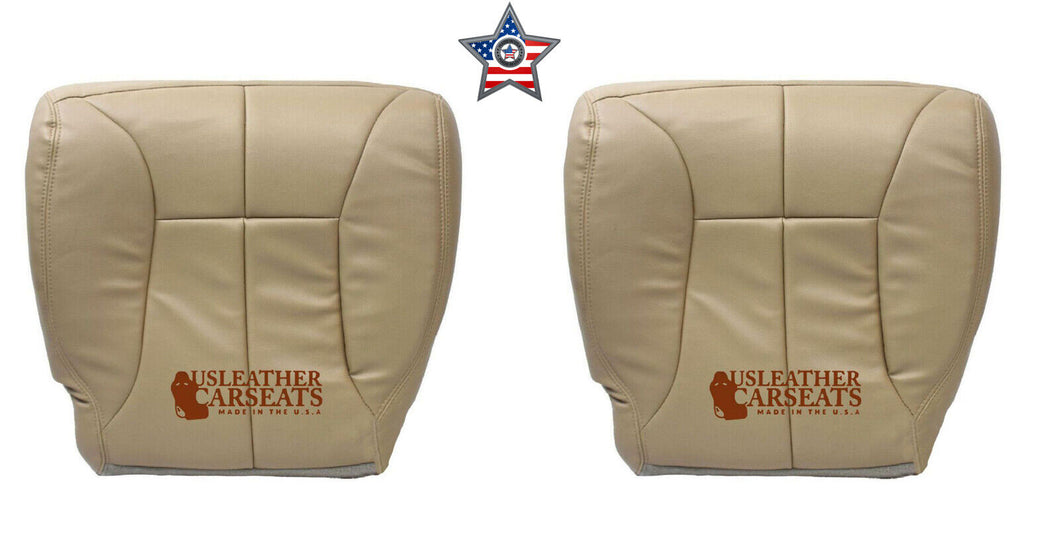 1998-2002 Fits Dodge Ram 3500 SLT Driver & passenger Bottom Vinyl Seat Covers Tan