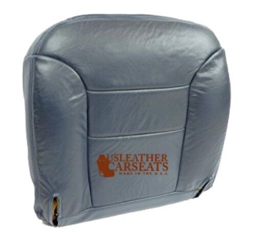 1995-1999 Sierra Yukon Tahoe Passenger - Bottom Leather Seat Cover Navy Blue