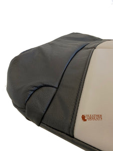 2003 Ford Harley-Davidson Driver Lean Back OEM Leather Seat Cover 2 tone black
