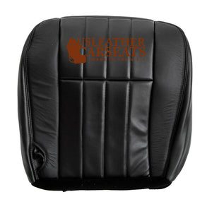 2007 Ford F250 Harley Davidson Driver Bottom Perforated Leather Seat Cover BLACK