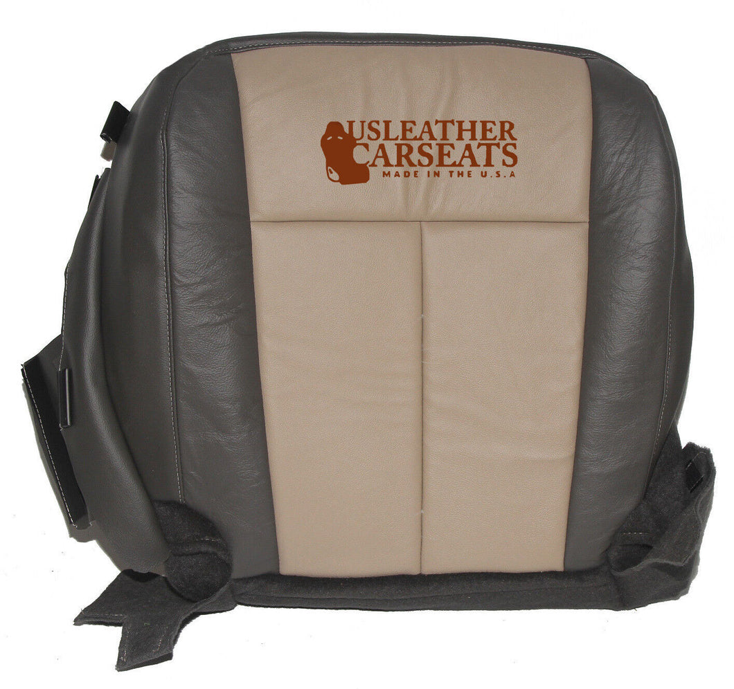 2007 Ford Expedition Driver & passenger Bottom Leather Seat Cover 2 tone Tan