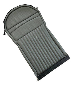 2000- 2001  Chevy Corvette SPORT DRIVER Lean Back Perf Leather Seat Cover Gray