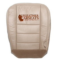 Load image into Gallery viewer, 2003-2007 Ford F250 Lariat Passenger Bottom Vinyl Seat Cover Tan Normal Pattern