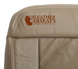 2005-2008 Ford F150 Lariat Driver Side Bottom Replacement Leather Seat Cover Tan